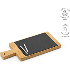 Claudel Board Slate and Bamboo with Handle and Chalk