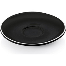 WAS ITALIA ESPRESSO APAKŠTASE 12.5CM, MELNA, PORCELĀNS, WAS