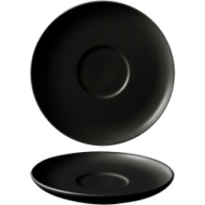 Leela Baralee FINE PLUS APAKŠTASE 12.5CM, MELNA, PORCELĀNS, Leela Baralee