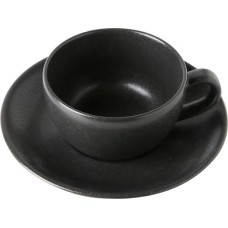 Porland SEASONS melna tase ar apakštasi 207ml, Porland