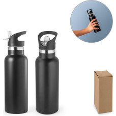 NORTON. Stainless steel bottle with PP cap 570 mL / Black