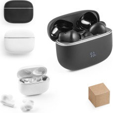 CAUBY. Wireless headphones in recycled ABS (100% rABS) with ANC and 7 hours of battery life / White