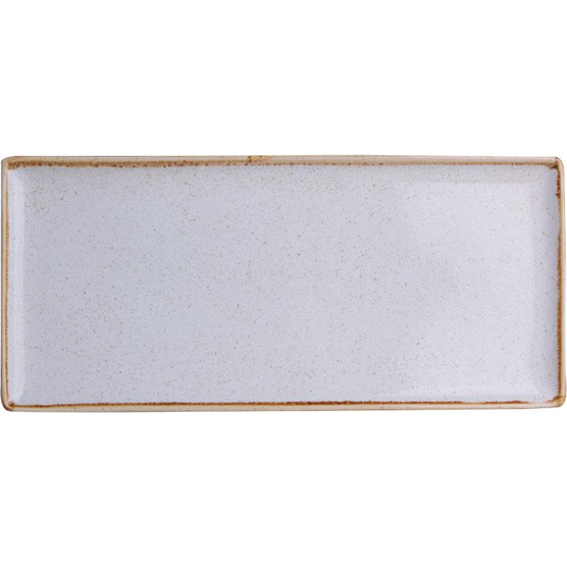 Porland SEASONS pelēks taisnstūrveida šķīvis 36x15cm, Porland