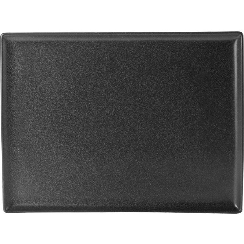 Porland SEASONS melns taisnstūrveida šķīvis 27x21cm, Porland