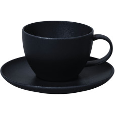 Leela Baralee FINE PLUS TASE 350ML, MELNA, PORCELĀNS, Leela Baralee