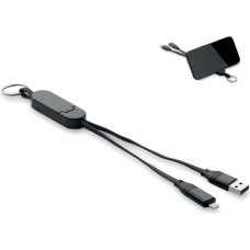 60W cable keyring recycled ABS