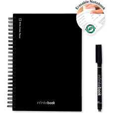 Infinitebook STARTER KIT INFINITEBOOK A5. Set includes an A5 "Infinitebook", cleaning kit, marker and marker holder