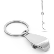 HELLI. Metal keyring with bottle opener