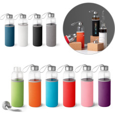 RAISE. Glass and stainless steel Sport bottle 520 mL