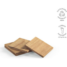 Velazquez Coasters Acacia Wood. Set of 4