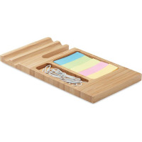 Bamboo desk phone stand