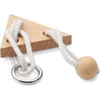Wooden brain teaser triangle