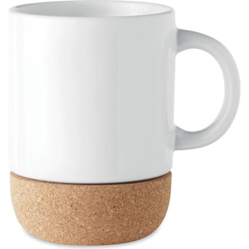 Sublimation mug with cork base