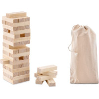 Tower game in cotton pouch