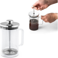 JENSON. Coffee maker in borosilicate glass and stainless steel 600 mL