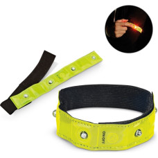 VISIBLE. Reflective armband with 4 red LEDs