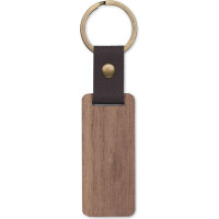 Key ring in walnut and PU