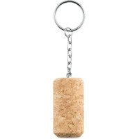 Wine cork key ring