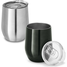 RONDE. Stainless steel travel cup 400 mL / Gun metal