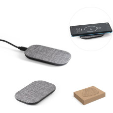 RENEWAL CHARGER. Superfast 15W wireless charger in recycled PET (100% rPET)