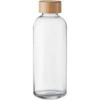 Glass bottle 650ml bamboo lid
