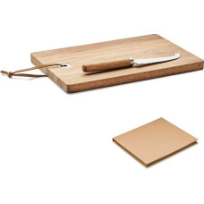 Acacia wood cheese board set
