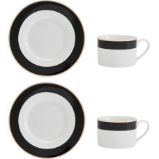 Mikasa LUXE DECO TĒJAS SERVĪZE 2 PERS, TASE 200ML AR APAKŠTASI, PORCELĀNS, Mikasa