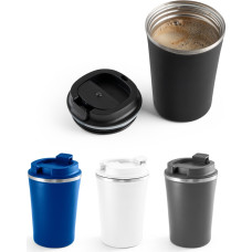 PHELPS. Stainless steel and PP travel cup 470 mL / Dark grey