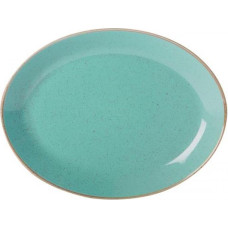 Porland SEASONS TURQUOISE ovāls šķīvis 30cm, Porland