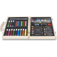 Artist's set in wooden box