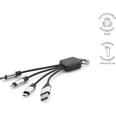 Sagan 4-in1 Cable rTPR. Backlit logo and hanging loop