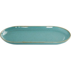Porland SEASONS TURQUOISE ovāls šķīvis 15x30cm, Porland