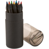 Black colouring pencils