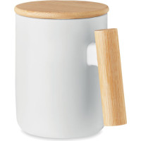 Porcelain mug with lid 380 ml