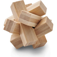Bamboo brain teaser star shape