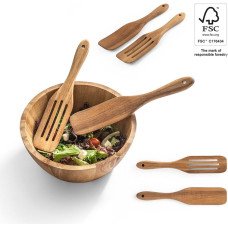 BATALI. Set of two cutlery sets in acacia wood