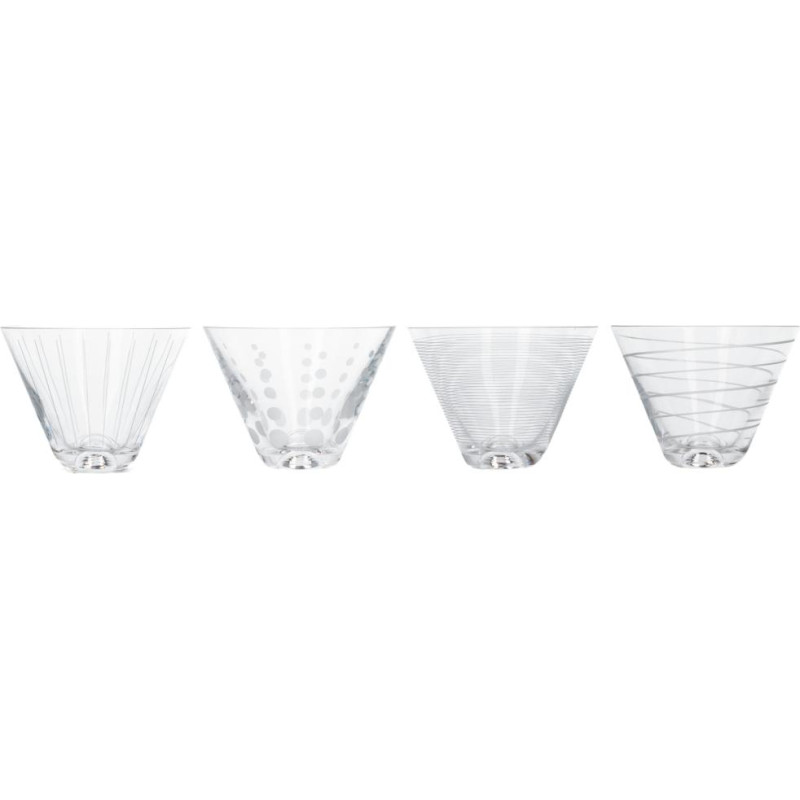 Mikasa CHEERS MARTINI GLĀZES 4 GAB.290ML, bez  kājiņās, KRISTĀLS, Mikasa
